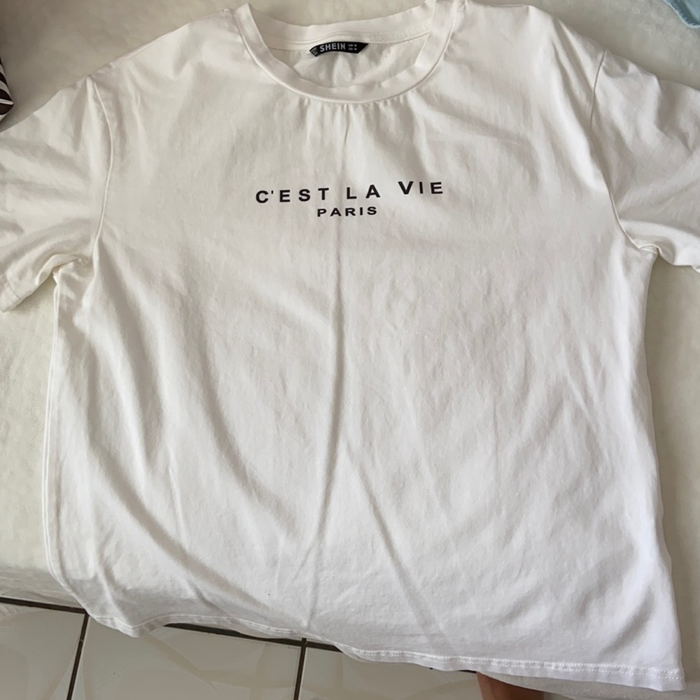 Shein white t-shirt